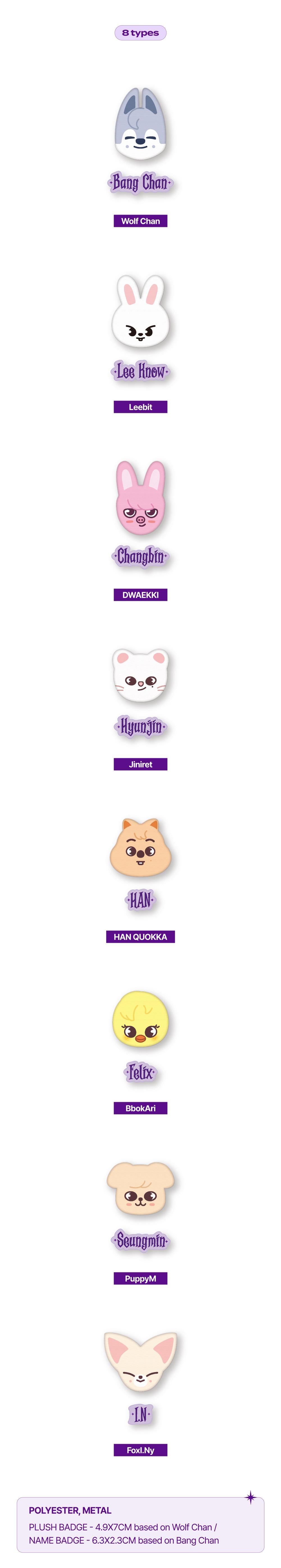 SKZOO Badge Set - Stray Kids 'SKZ's Magic School' MD