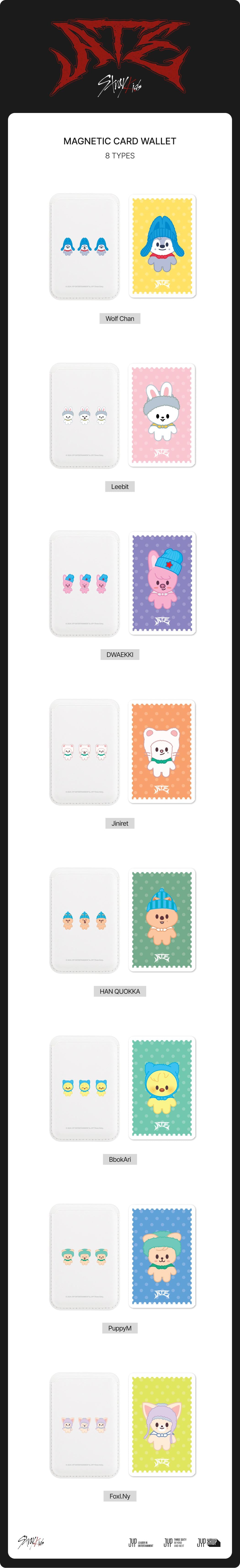 SKZOO Magnetic Card Wallet - Stray Kids ATE Pop Up Store MD