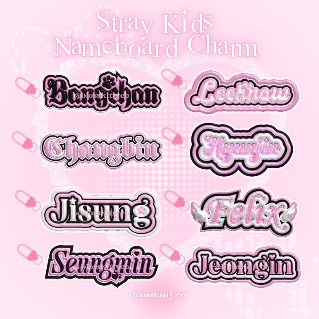 SKZ Nameboard Charm