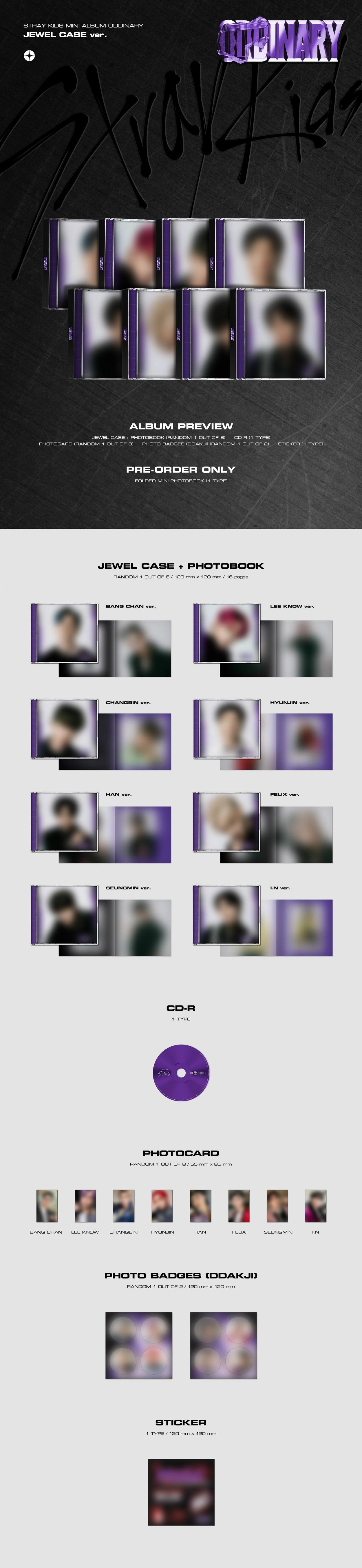 Stray Kids 6th MINI Album - ODDINARY (Jewel Case Ver.)