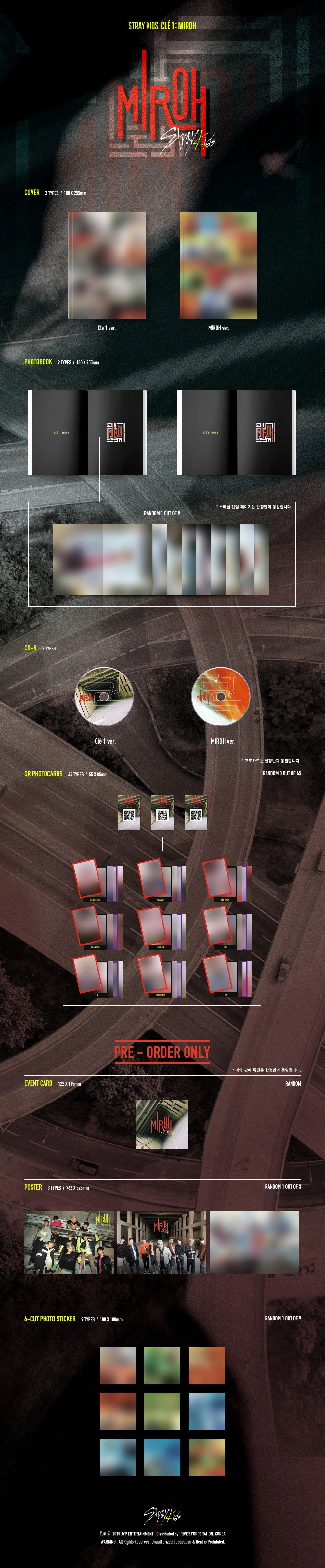 Stray Kids 4th Mini Album - Clé 1 : MIROH