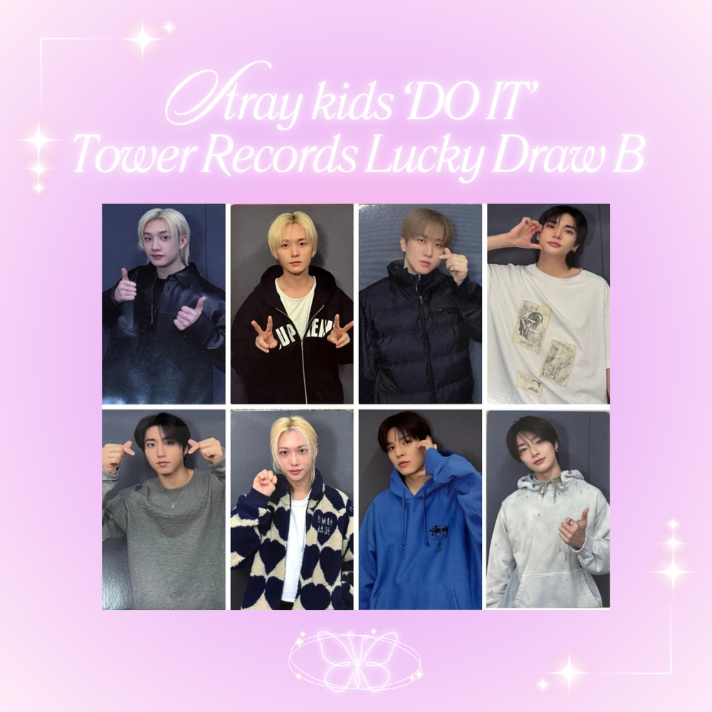 Stray Kids IT TAPE 'DO IT' Tower Records Japan Lucky Draw B Photocard