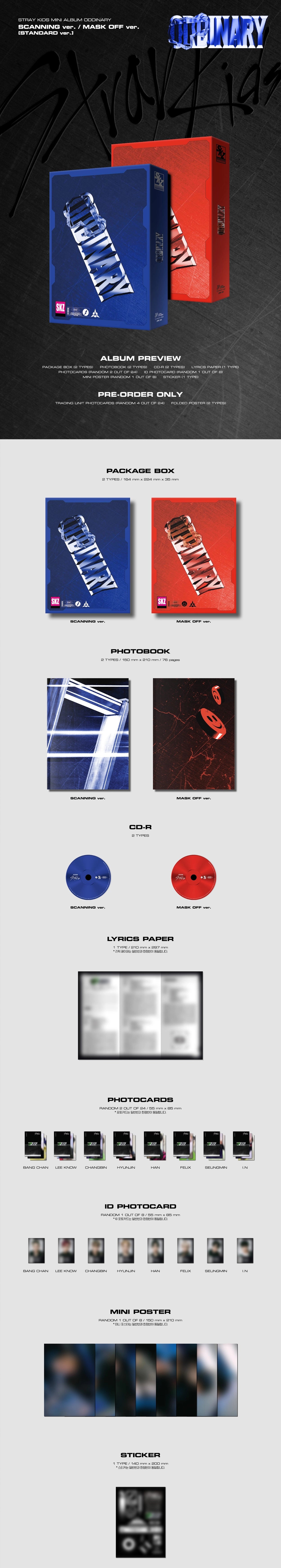 Stray Kids 6th Mini Album - ODDINARY