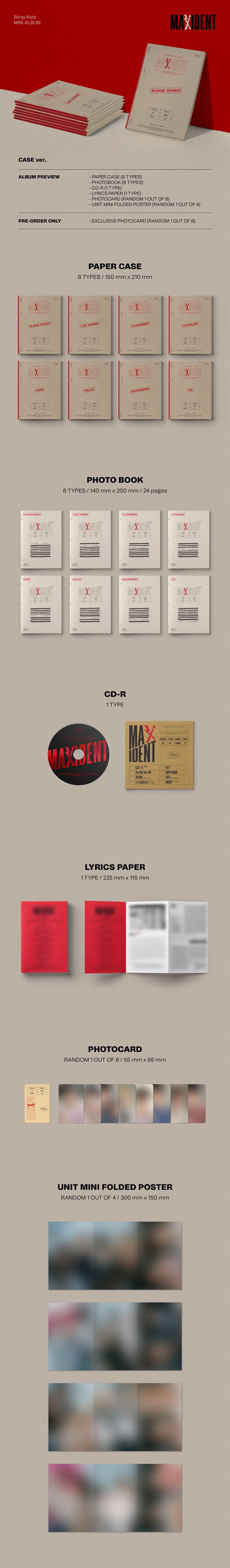 Stray Kids 7th Mini Album - MAXIDENT (Case Ver.)