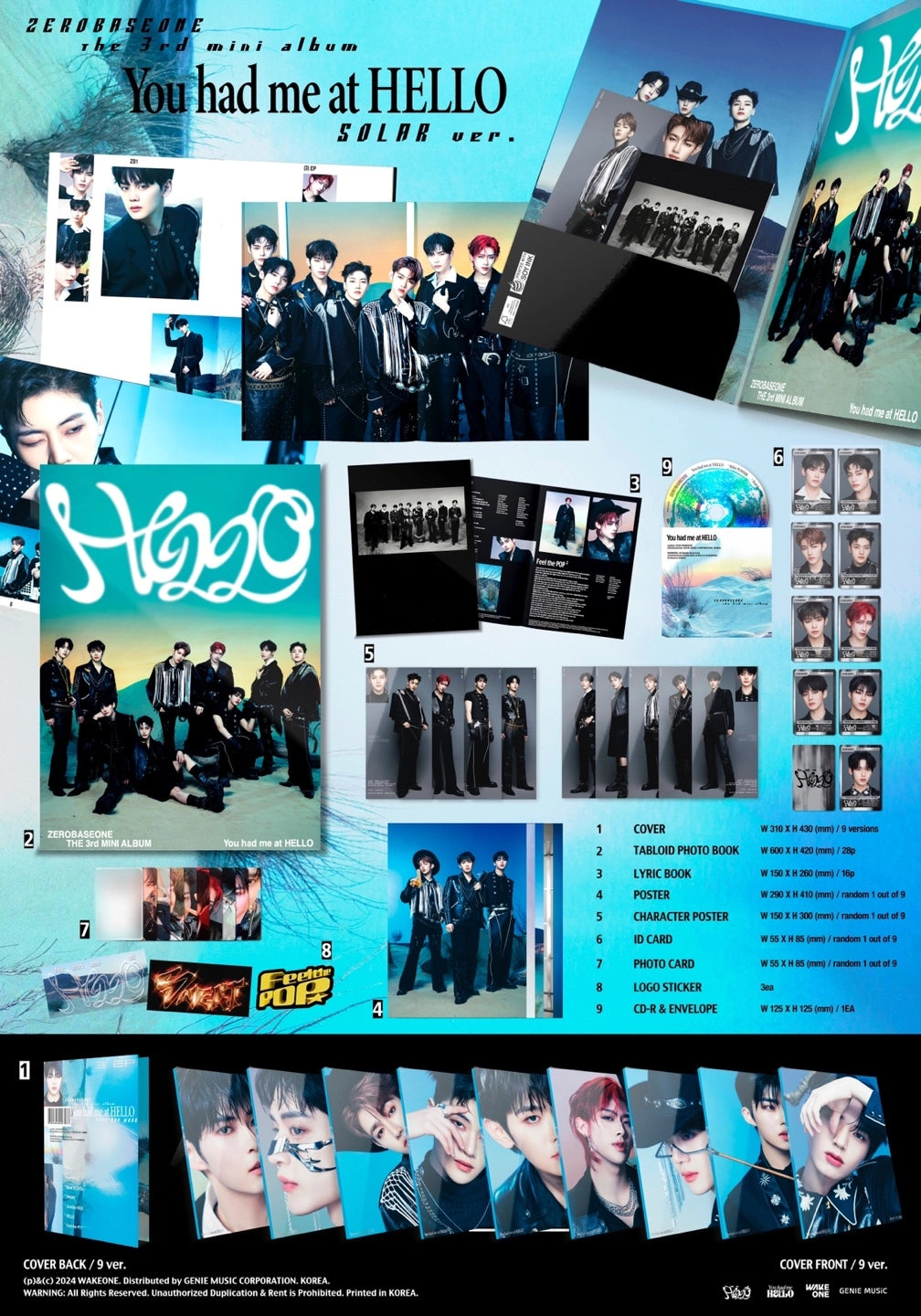 ZEROBASEONE 3rd Mini Album - You had me at HELLO (SOLAR Ver.)