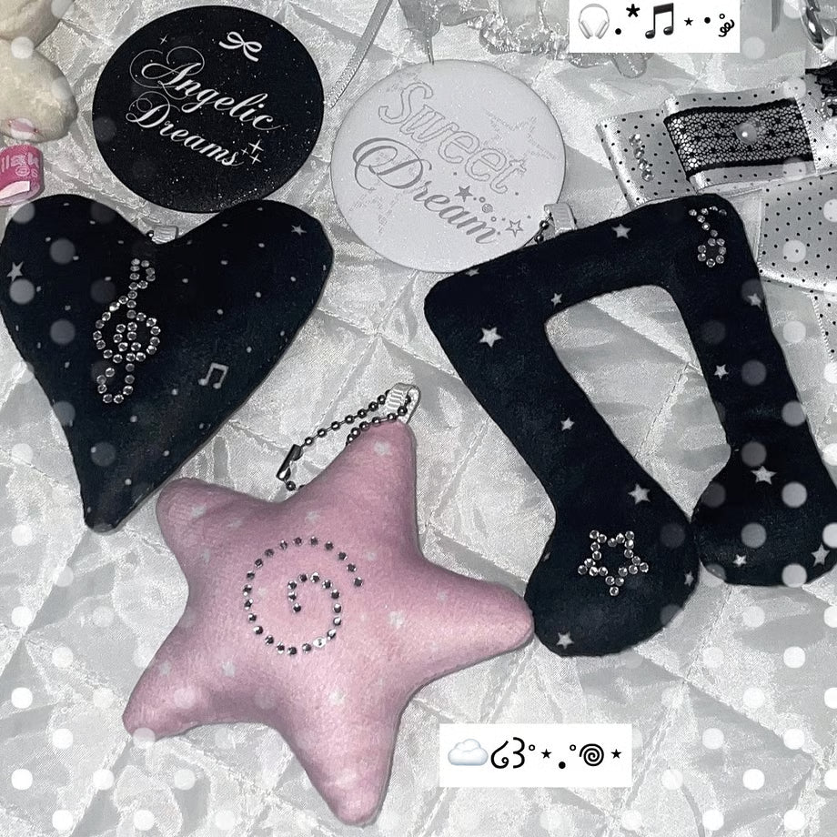 Rhinestone Cushion Keyring - BORAMI Store