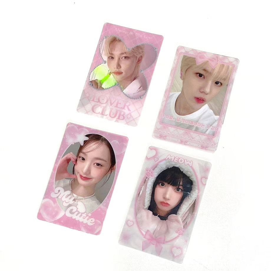 Photocard Frame Set of 4 PinkWhite Ver. - BORAMI Store