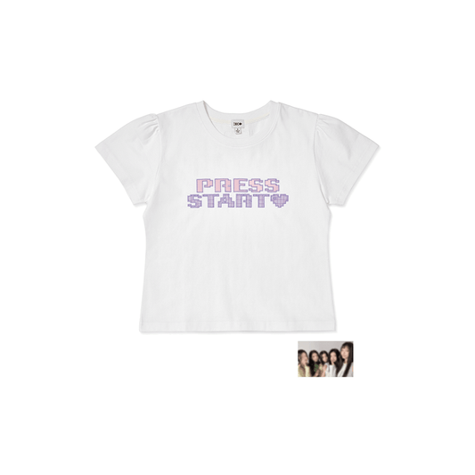 [PRE-ORDER] Crop T-Shirt - ILLIT LIVE 2026 'PRESS START♥' MD