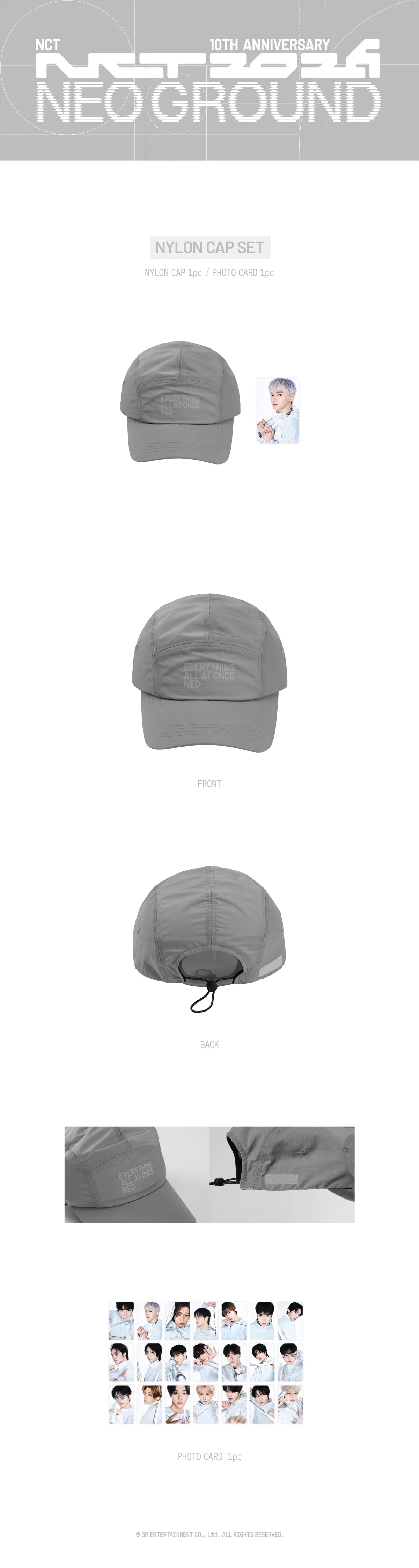 [PRE-ORDER] Nylon Cap Set - 2026 NCT 10TH ANNIVERSARY [NCT 2026] POP UP : NEO GROUND