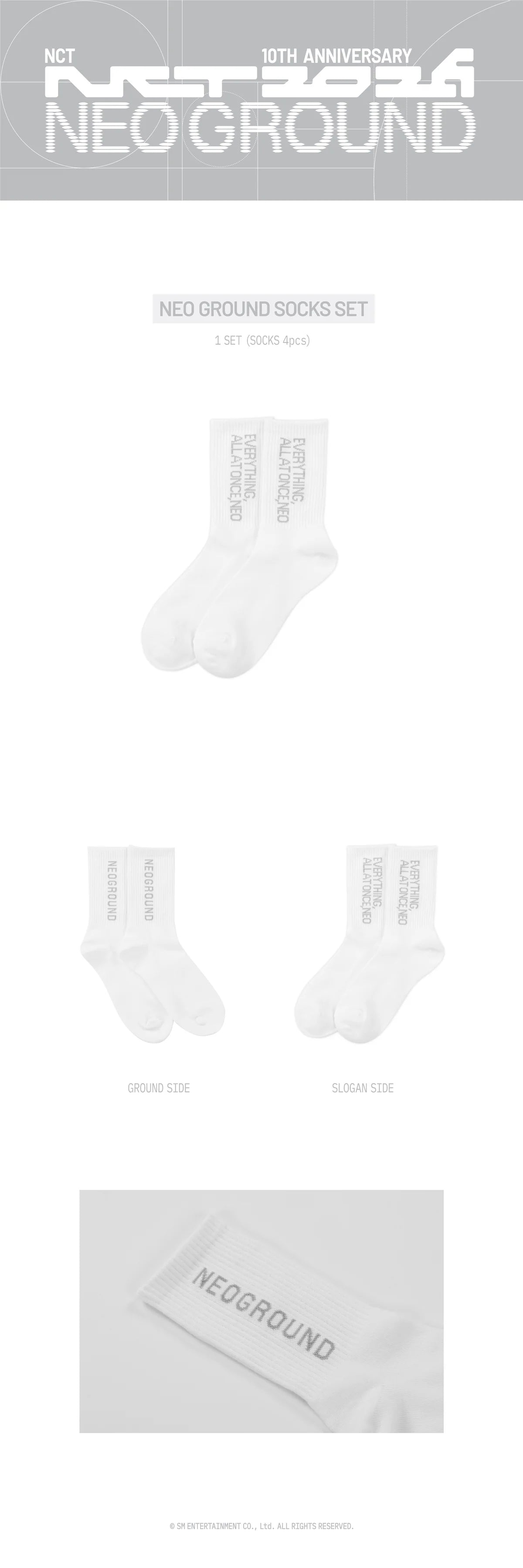 [PRE-ORDER] NEO GROUND Socks Set - 2026 NCT 10TH ANNIVERSARY [NCT 2026] POP UP : NEO GROUND