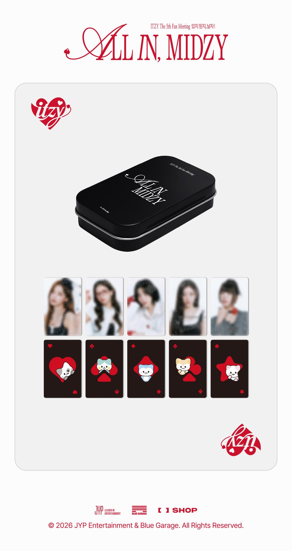 [PRE-ORDER] Tincase Set - ITZY 5th Fanmeeting 'All In, MIDZY' MD