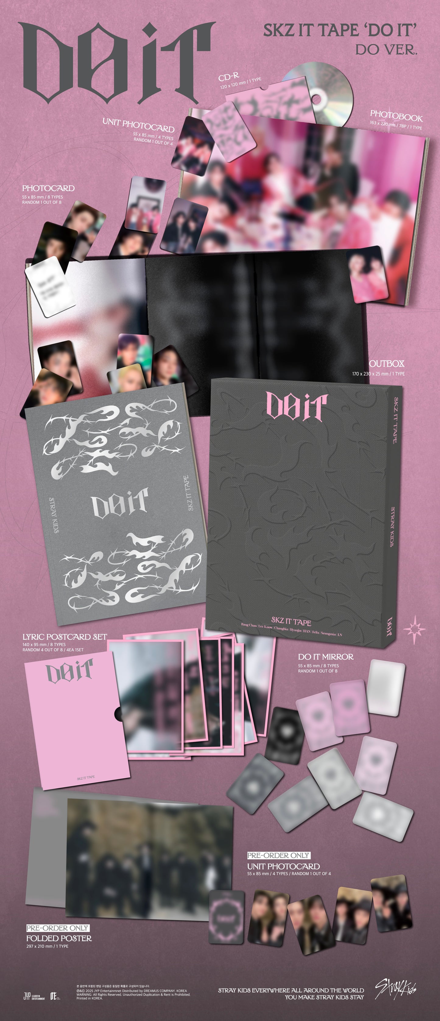 [PRE-ORDER] Stray Kids IT TAPE 'DO IT' (DO Ver.)