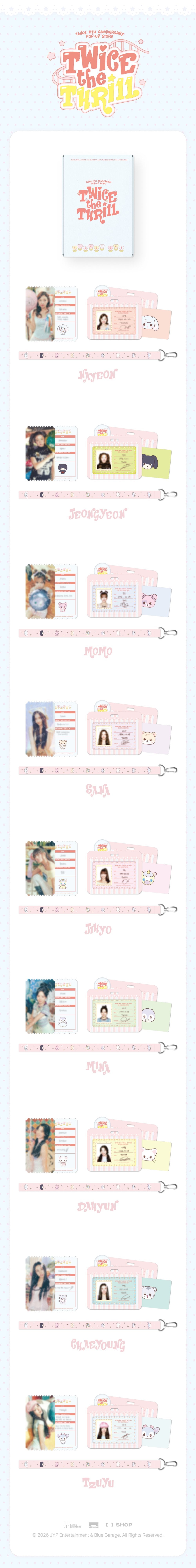 [PRE-ORDER] TWICE LAND Ticket Set - TWICE THE THRILL Pop Up MD