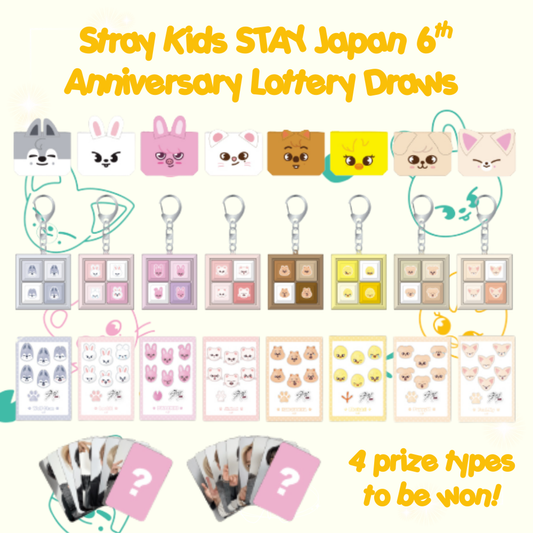 [PRE-ORDER] SKZOO Pon Kuji Lottery (Win 1 of 4 prize types!) - Stray Kids STAY Japan 6th Anniversary MD