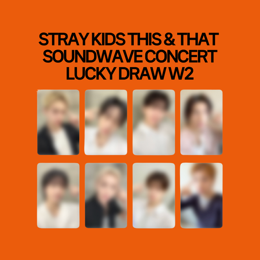 [PRE-ORDER] Stray Kids 10th Mini Album - THIS & THAT Soundwave Concert Lucky Draw Week 2 Photocard A