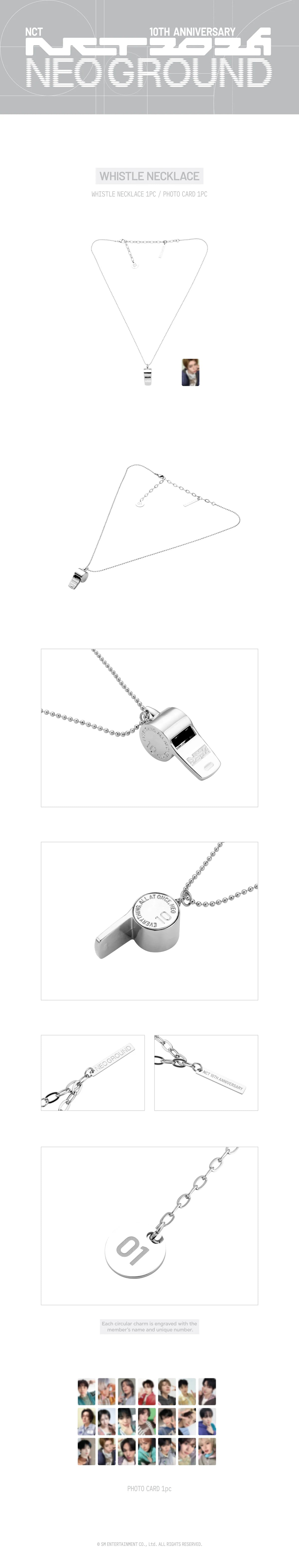 [PRE-ORDER] Whistle Necklace Set - 2026 NCT 10TH ANNIVERSARY [NCT 2026] POP UP : NEO GROUND