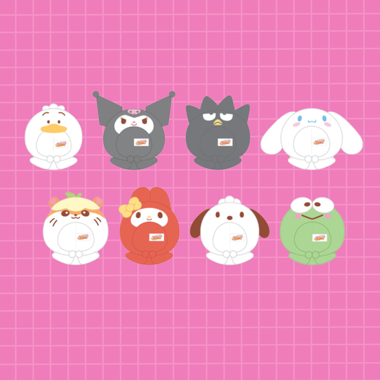 [PRE-ORDER] 10cm SKZOO Plush Outfit (SANRIO Characters Ver.) - SKZOO X SANRIO CHARACTERS