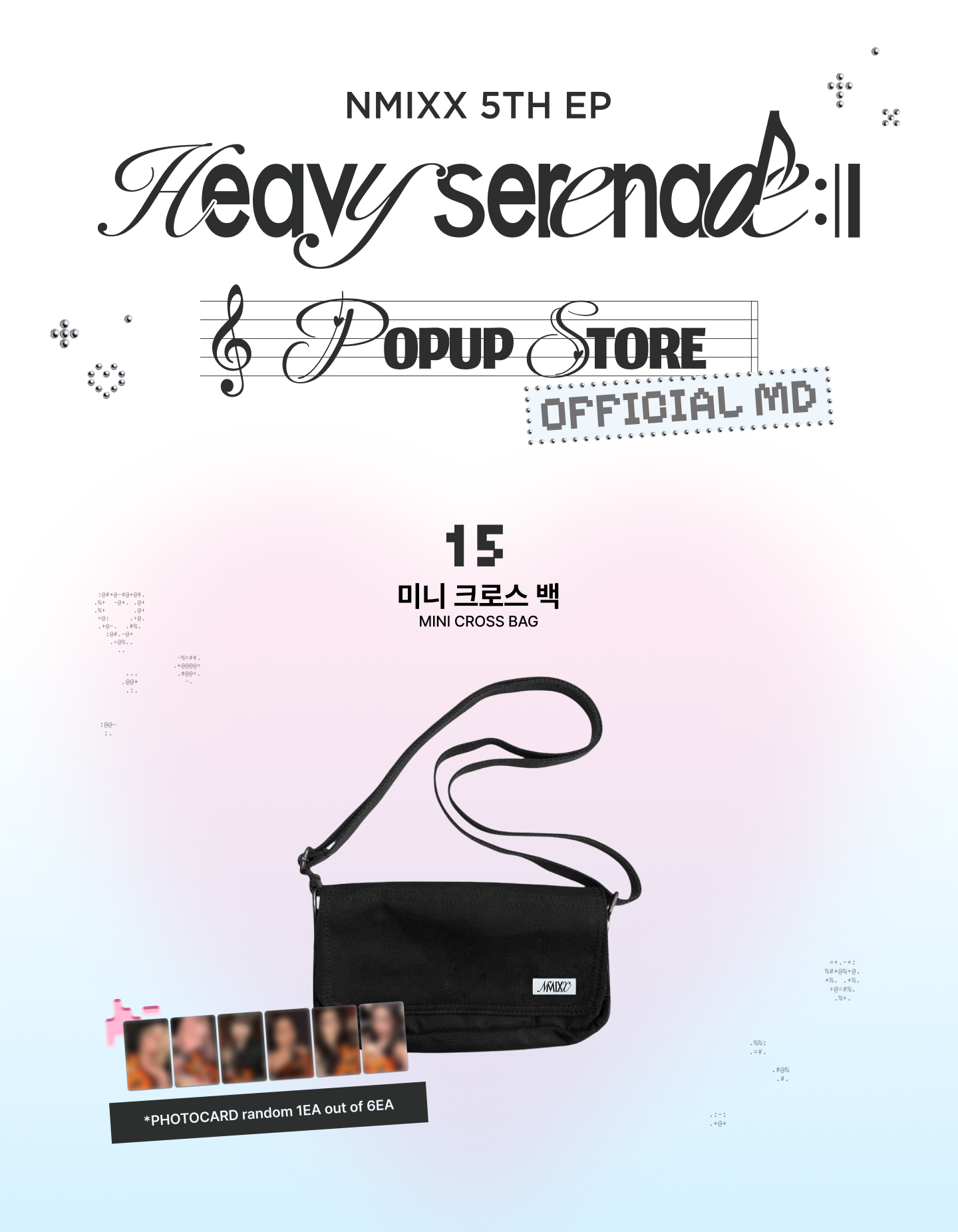 [PRE-ORDER] Mini Cross Bag - NMIXX [Heavy Serenade] Pop-Up Store MD