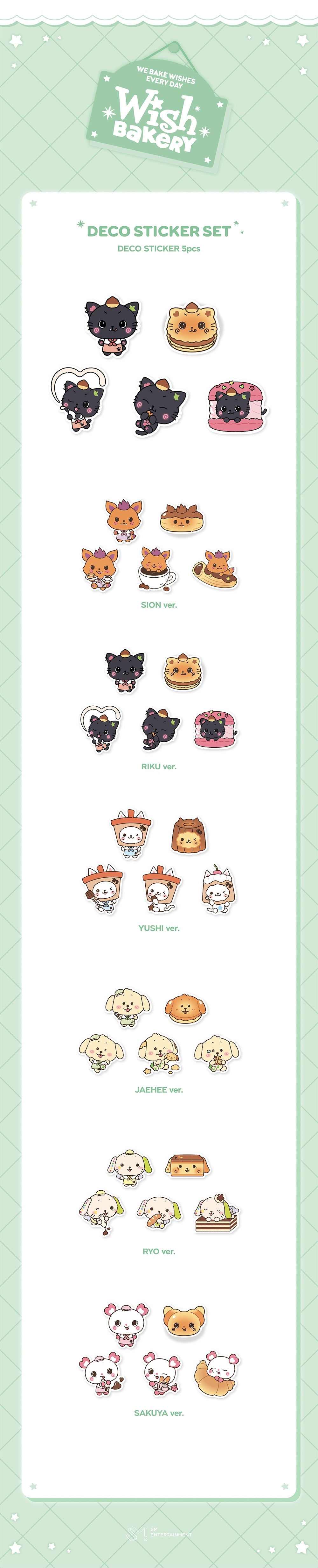 [PRE-ORDER] Deco Sticker Set - NCT Wish 2026 Pop Up [WISH BAKERY] MD