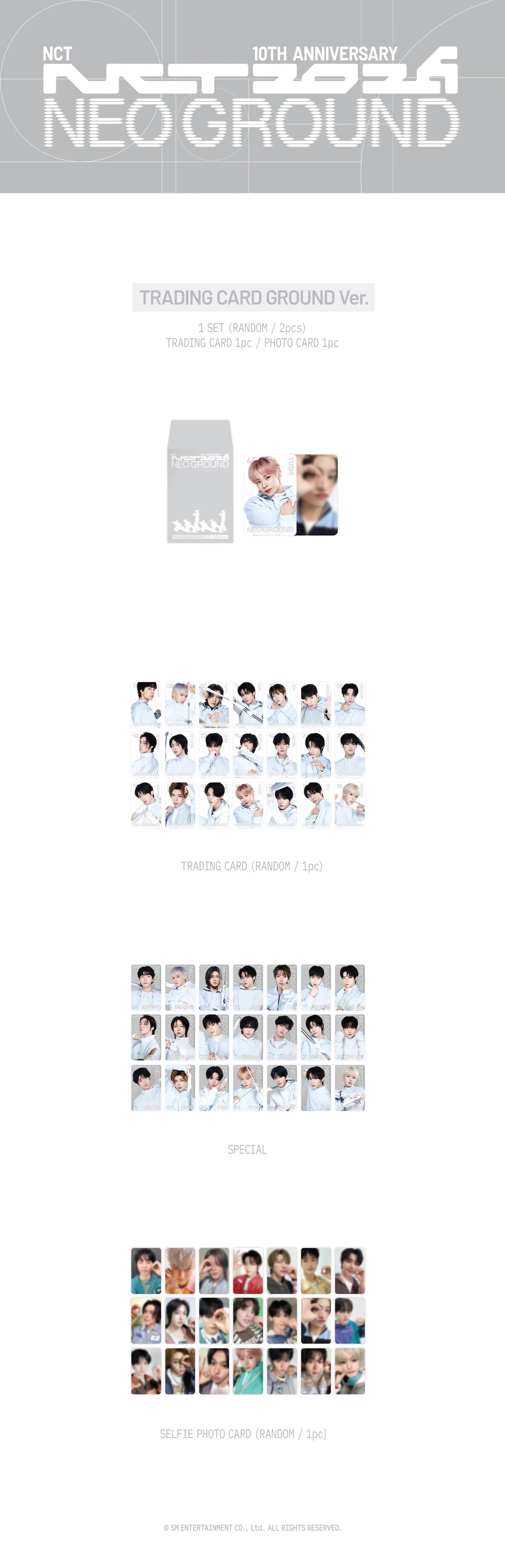 [PRE-ORDER] Trading Card [GROUND Ver.] - 2026 NCT 10TH ANNIVERSARY [NCT 2026] POP UP : NEO GROUND