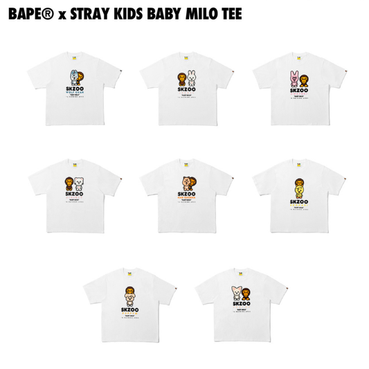 [PRE ORDER] BAPE x STRAY KIDS Baby Milo Tee