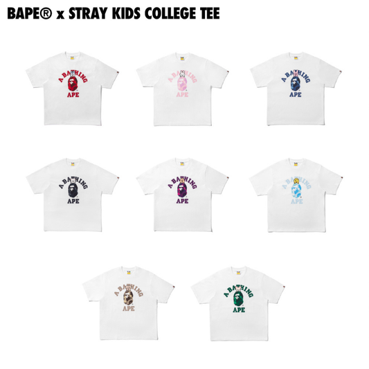 [PRE ORDER] BAPE x STRAY KIDS College Tee