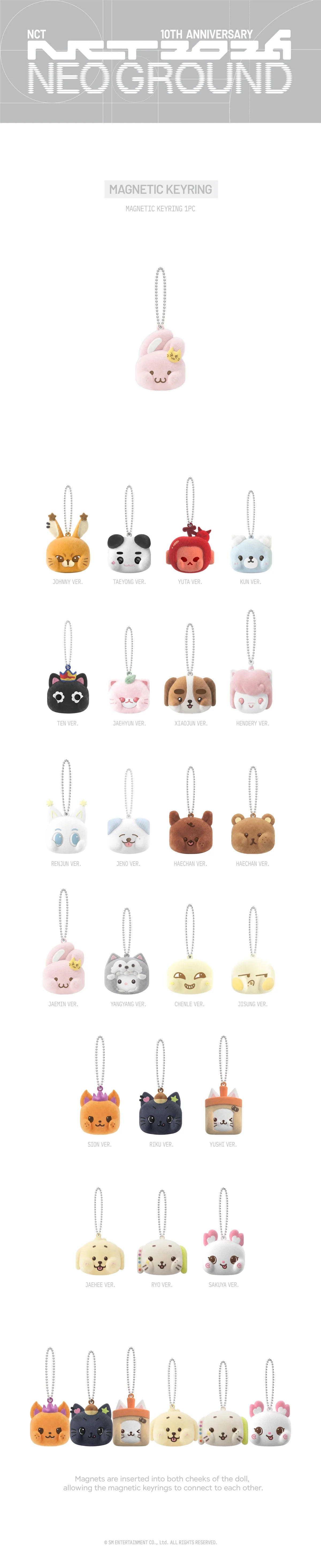 [PRE-ORDER] Magnetic Keyring - 2026 NCT 10TH ANNIVERSARY [NCT 2026] POP UP : NEO GROUND