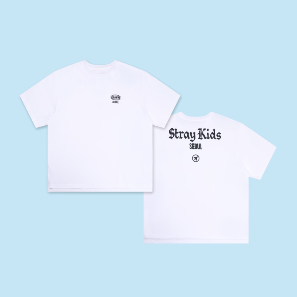 [PRE-ORDER] T-Shirt Seoul Version - Stray Kids SKZOO Everywhere All Around the World Seoul Pop Up MD