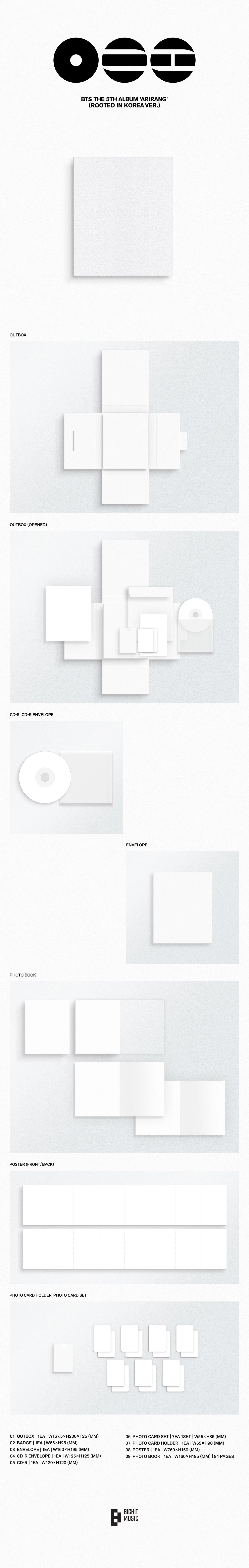 [PRE-ORDER] BTS 5th Album - ARIRANG (Standard Ver.) (with Pre-Order Benefit Photocard)