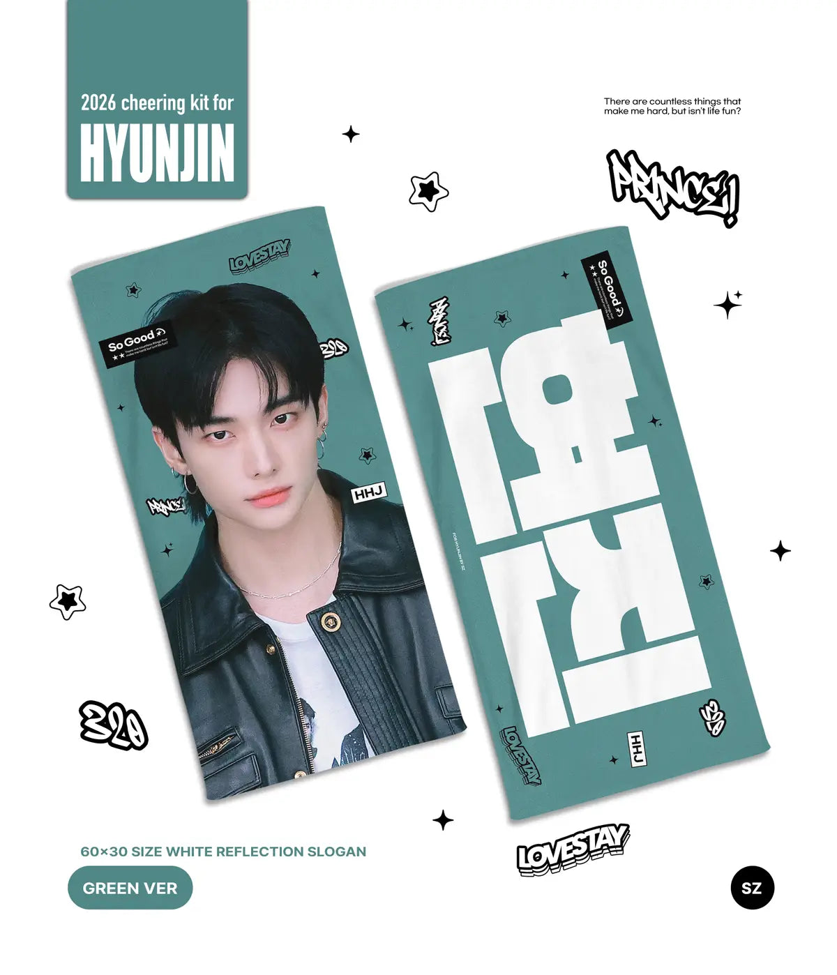 [PRE-ORDER] Stray Kids Hyunjin 2026 Cheering Kit - Green Ver.