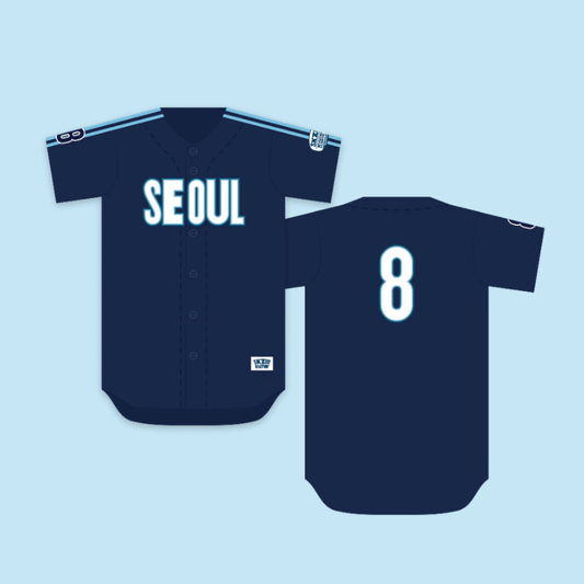 [PRE-ORDER] Baseball Jersey Seoul Version - Stray Kids SKZOO Everywhere All Around the World Seoul Pop Up MD