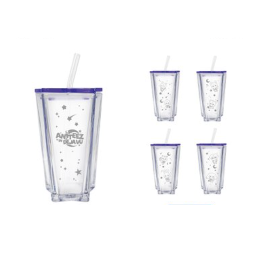 [PRE-ORDER] Starlight Glass Tumbler - ATEEZ X ANITEEZ POP-UP STORE [ANITEEZ IN DEJA VU] MD