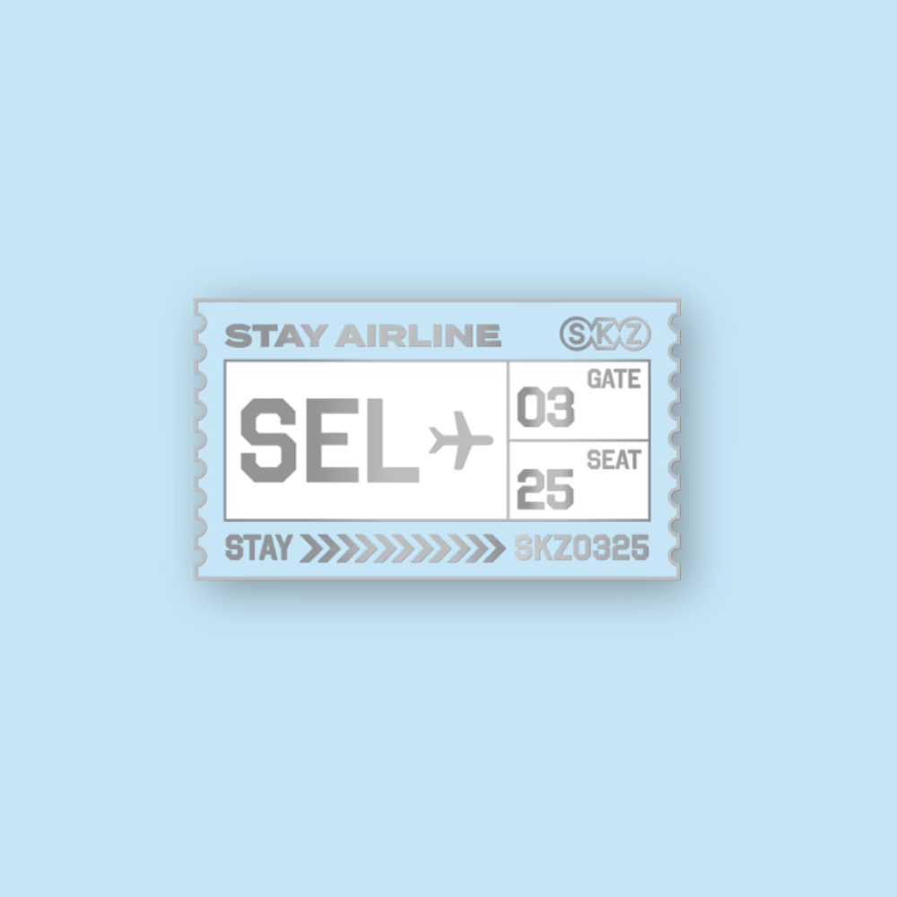 [PRE-ORDER] Metal Badge Seoul Version - Stray Kids SKZOO Everywhere All Around the World Seoul Pop Up MD
