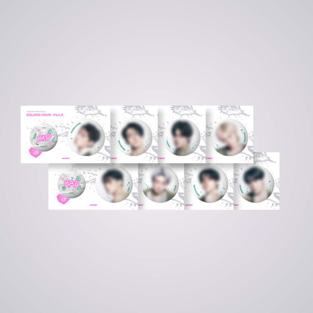 [PRE-ORDER] Can Badge Set [ATEEZ 'Golden Hour : Part 5 Pop Up Store MD]