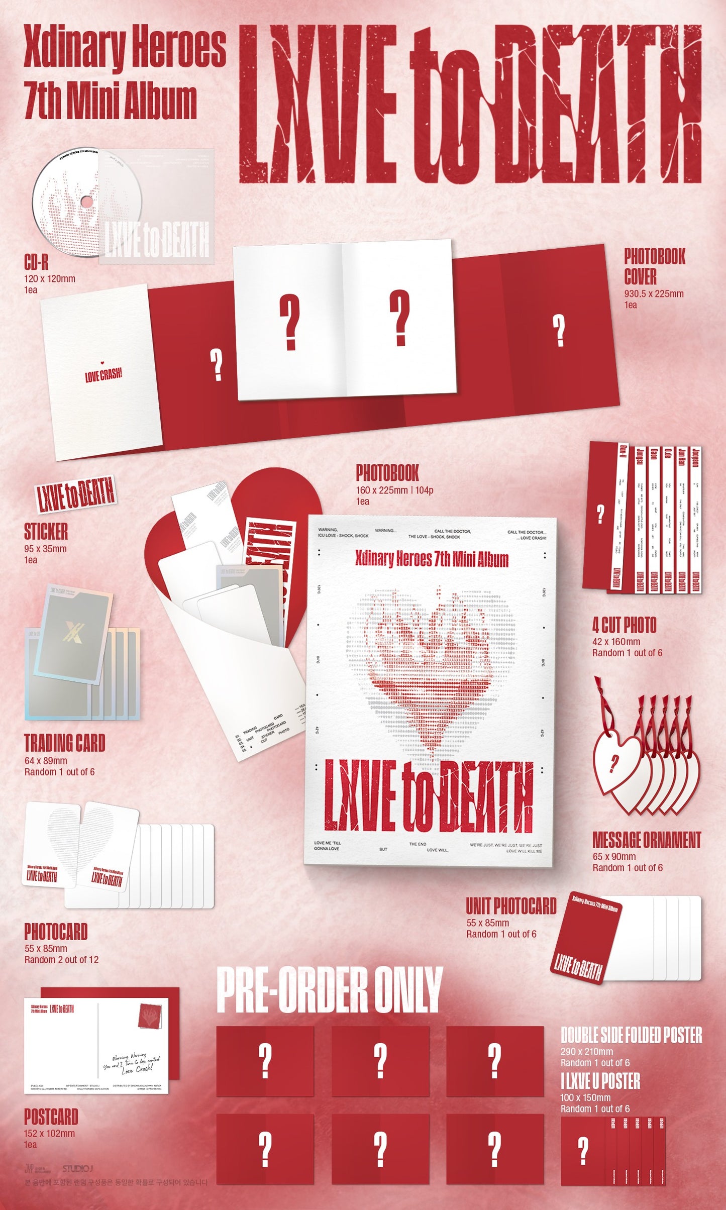 [PRE ORDER] Xdinary Heroes 7th Mini Album - LXVE TO DEATH (Photobook Version)