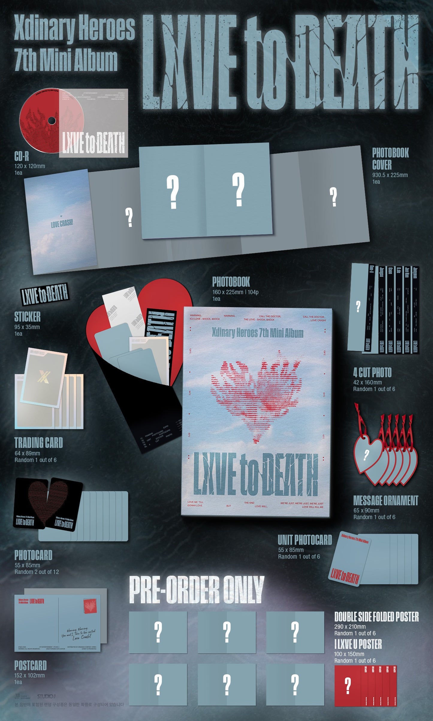 [PRE ORDER] Xdinary Heroes 7th Mini Album - LXVE TO DEATH (Photobook Version)