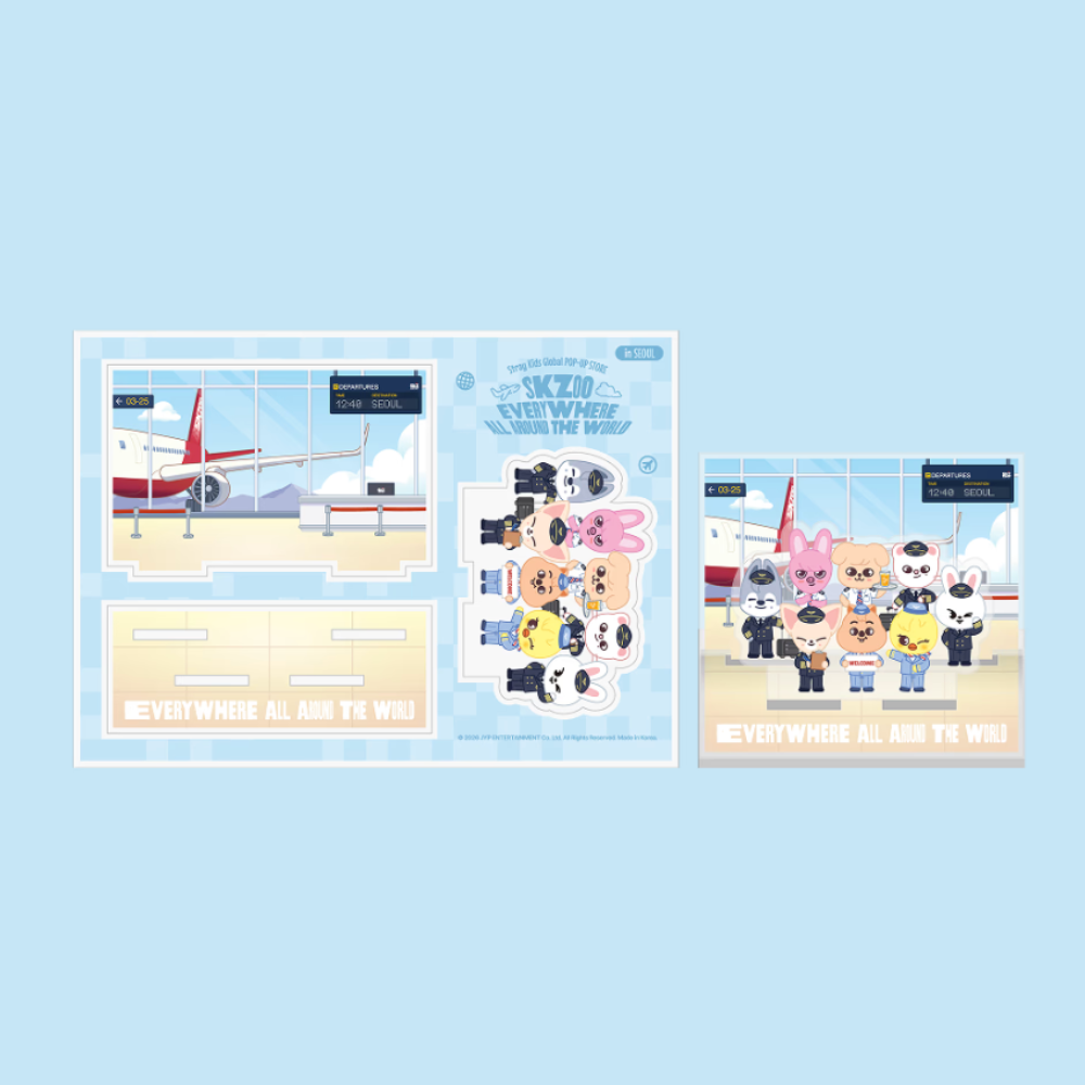 [PRE-ORDER] SKZOO Acrylic Stand Seoul Version - Stray Kids SKZOO Everywhere All Around the World Seoul Pop Up MD