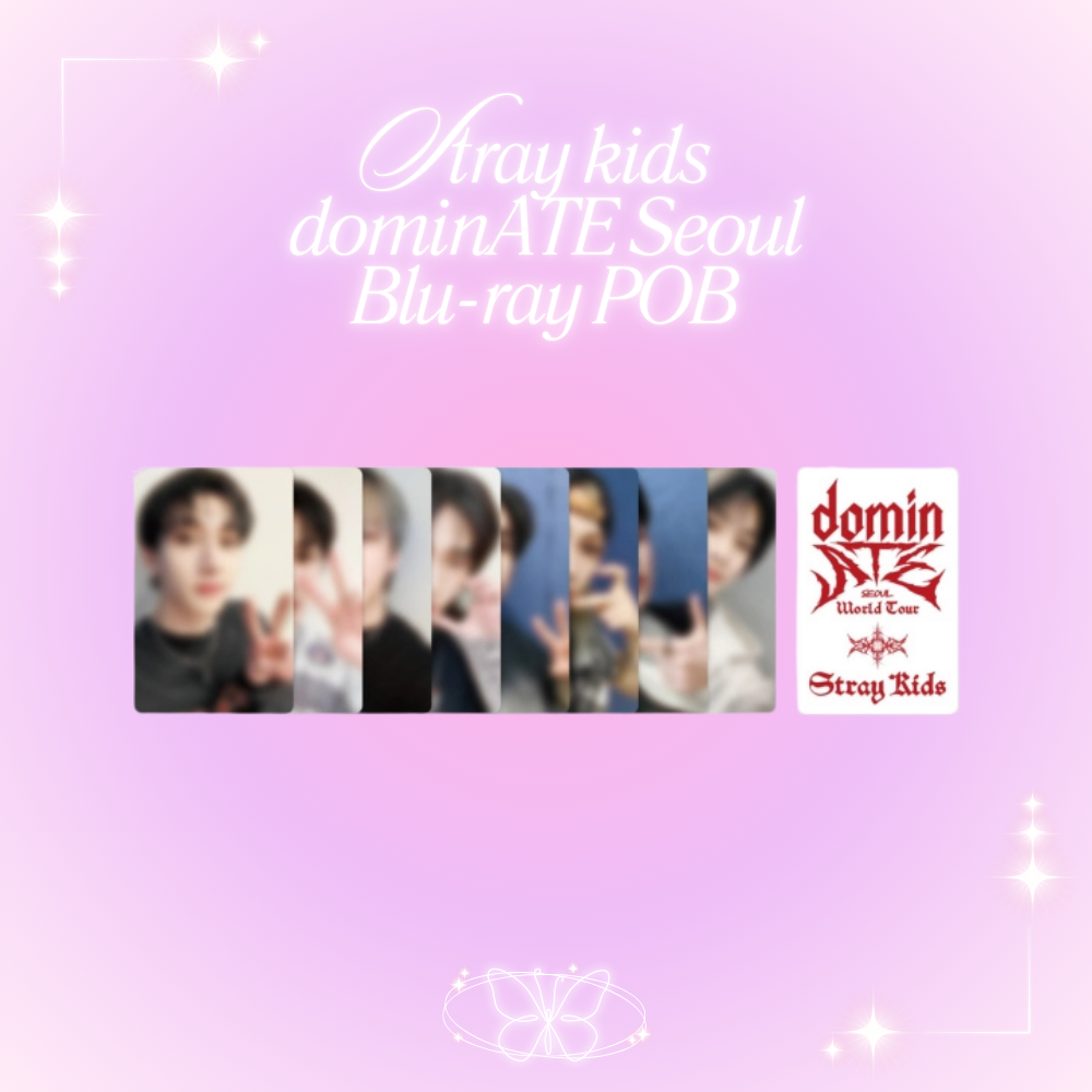 Stray Kids 3rd World Tour 'dominATE' Seoul DVD/Blu-Ray First Press Benefit Photocard
