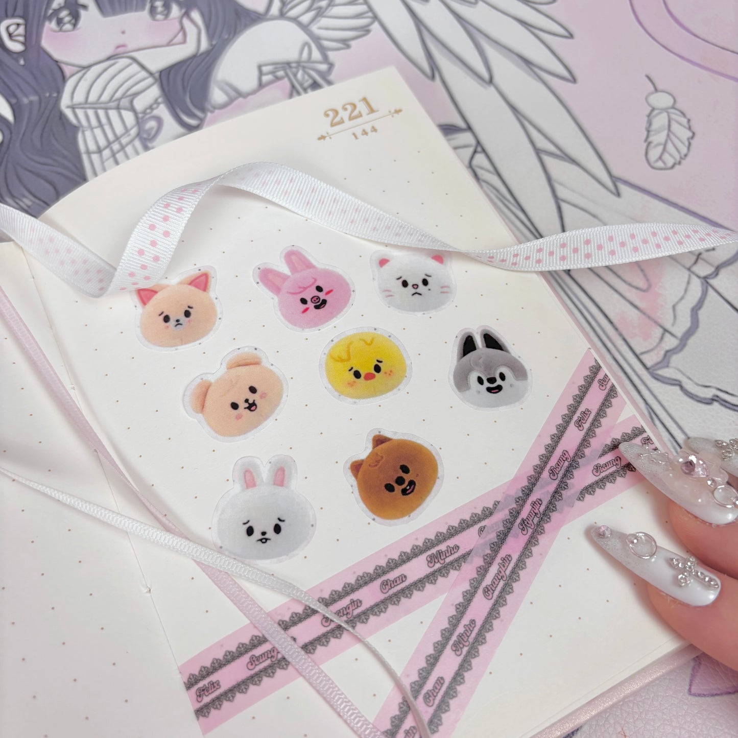 SKZOO Happy/Sad Sticker Sheet - blosskittyco