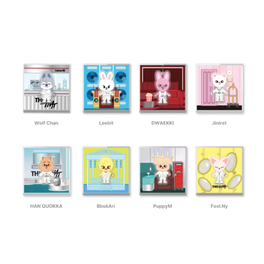 [PRE-ORDER] SKZOO Spinning Magnet - Stray Kids 'THIS & THAT' Pop Up Store