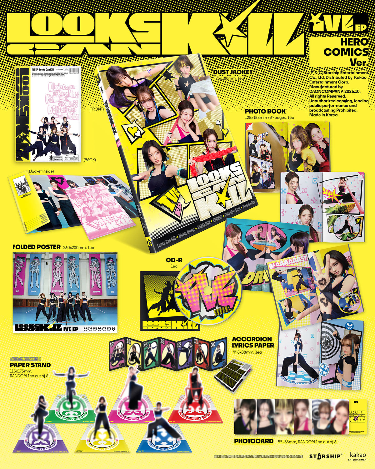 [PRE-ORDER] IVE EP - [Looks Can Kill] (Version Set) (w/ Pre-Order Benefit Set)