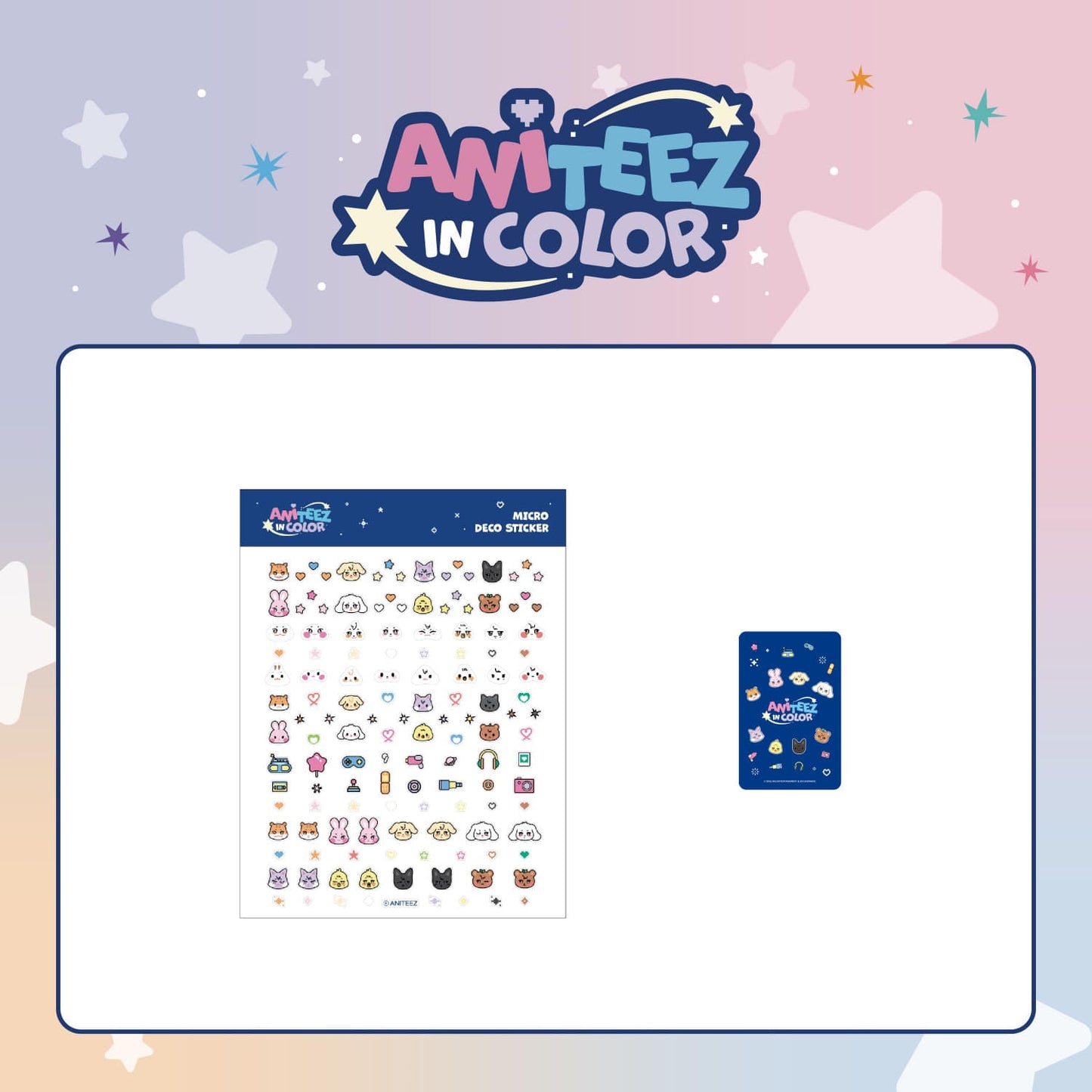 [PRE-ORDER] Micro Deco Sticker - ATEEZ X ANITEEZ POP-UP STORE [ANITEEZ IN COLOR] MD