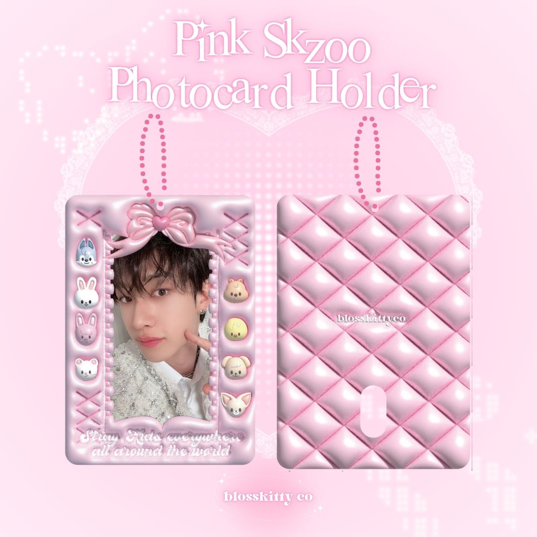Pink SKZOO Photocard Holder [PREORDER]