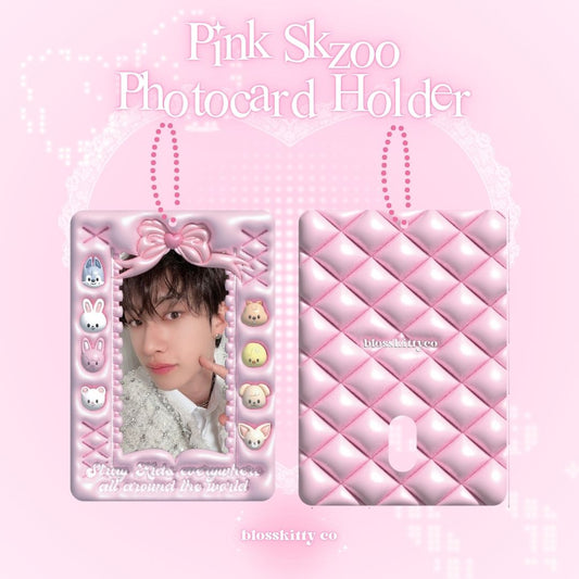 Pink SKZOO Photocard Holder [PREORDER]