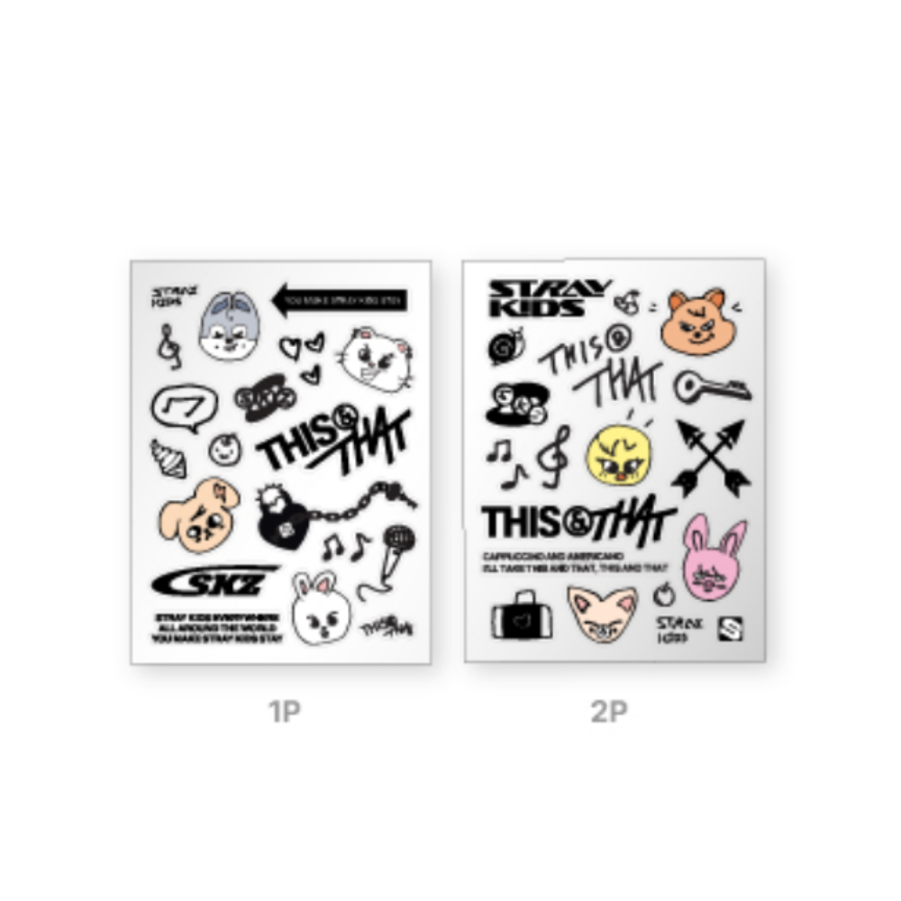 [PRE-ORDER] Tattoo Sticker - Stray Kids 'THIS & THAT' Pop Up Store