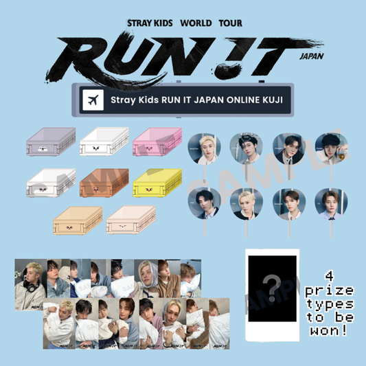 [PRE-ORDER] Stray Kids World Tour 'RUN IT' Japan Online Kuji Lottery Vol. 1 (Win 1 of 4 prize types!)