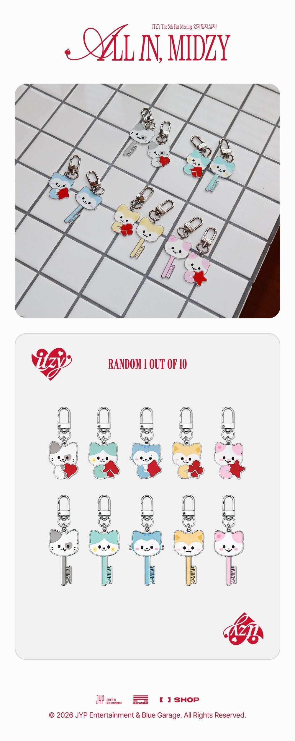 [PRE-ORDER] TWINZY Secret Metal Charm - ITZY 5th Fanmeeting 'All In, MIDZY' MD