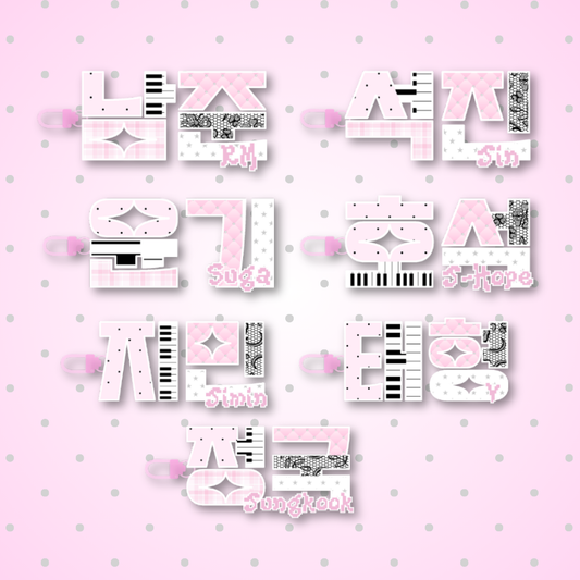 BTS Name Charm - blosskittyco