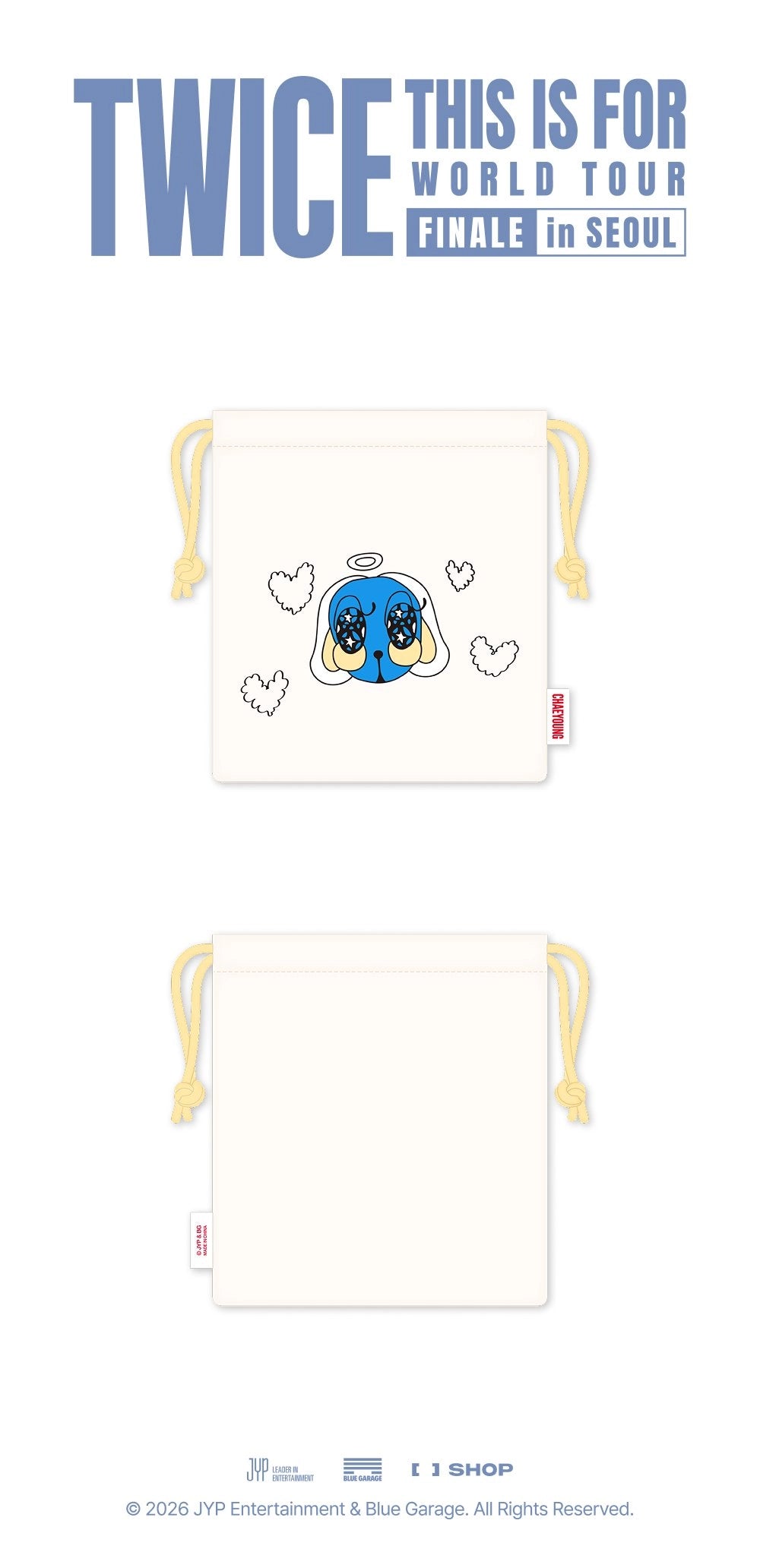 [PRE-ORDER] Chaeyoung String Pouch - TWICE 2026 World Tour 'THIS IS FOR' Finale in Seoul MD