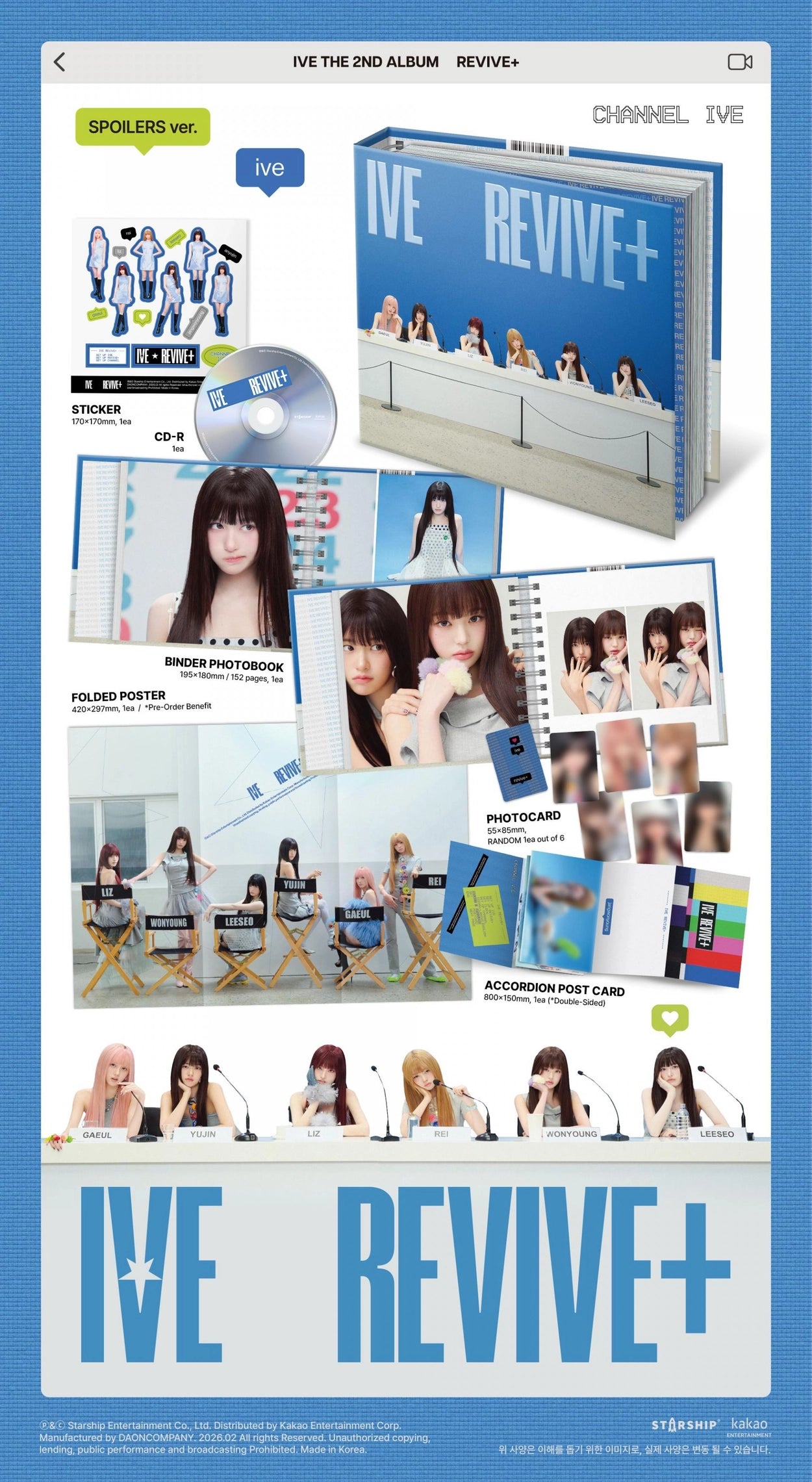 IVE 2nd Full Album - [REVIVE+] SPOILERS Ver.